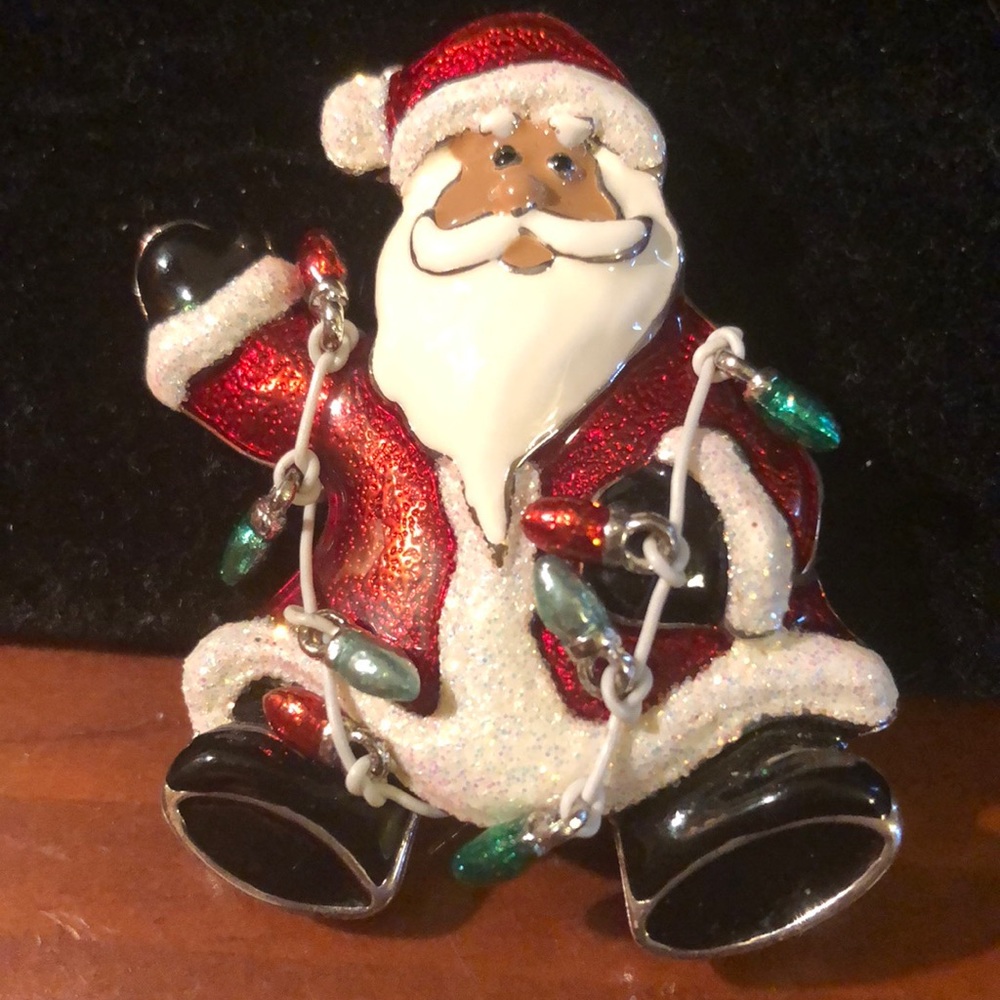 Adorable Santa Brooch